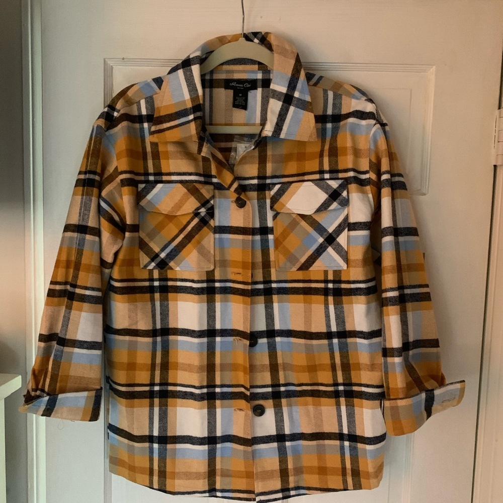 Francesca’s Fall Plaid Shacket- NWT - Size M